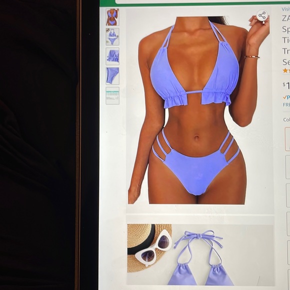 Spaghetti strap tie back - Picture 1 of 5